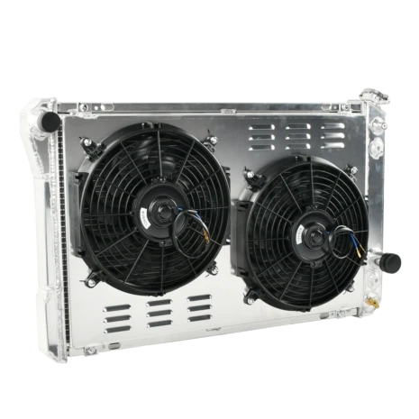 Алюминиевый радиатор 3 ряда 12 В тонкий вентилятор плащаницы для 1982-1992 Chevy Camaro Firebird - Изображение 1 из 4