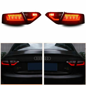 Tail lights Assembly For Audi A5 2008-2016 Dark LED Turn Signal Dynamic one Set