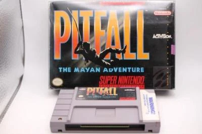 NICE Pitfall The Mayan Adventure SNES SUPER NINTENDO BOX - Image 1 of 4