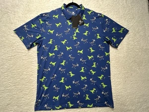 Chuco Golf Polo Dino-Golf Blau XXXL Neu mit Etikett Dinosaurier Golf Logo - Bild 1 von 23