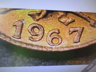 Colombia 1967 1 centavo fecha reabastecida 67/67 gema Foto 1 de 3