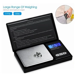 Báscula Digital Pequeña 500G/0.01G, Báscula de Cocina Báscula de Alimentos Báscula de Joyería con LCD - Imagen 1 de 8
