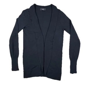 Mossimo Maglione S Cardigan Nero Aperto davanti Relax Maniche Lunghe Polsini Rotolo - Foto 1 di 23