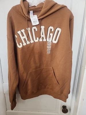 Moletom com capuz feminino Jerzees tamanho M Chicago - Imagem 1 de 4