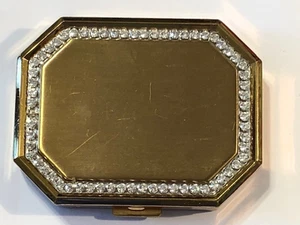Vintage Avon Octagon Compact goldfarben mit Strasssteinen - Bild 1 von 7