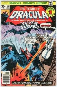 Tumba de Drácula #50 (Marvel Comics 1976) ¡Plata Surfer vs Drácula! - Imagen 1 de 6