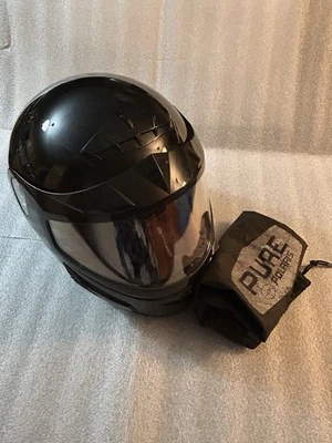 Pure Polaris Snowmobile Helmet Adult Unisex Size Medium. Black Gloss W/bag. - Image 1 of 4