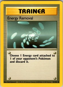 Energy Removal 92/102 Pokemon: Base Set Unlimited Common - LP - Picture 1 of 2