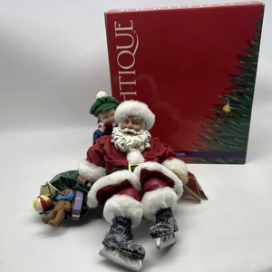 Clothtique Try Try Again Santa Skating Ledge Sitter Christmas Possible Dreams - Picture 1 of 16