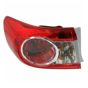 For 2011-2013 Corolla Rear Left Tail Lights Red & Clear Plastic 81560-02580 V - Picture 1 of 6