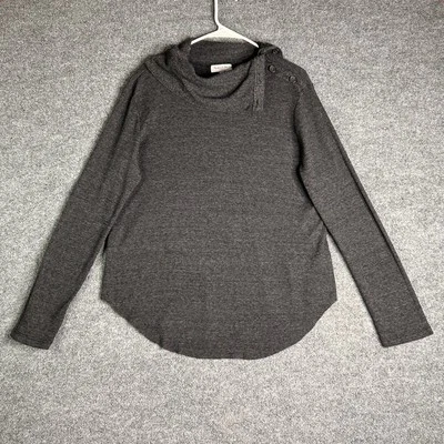 Топ Michael Stars с длинным рукавом женский размер XL серый воротник-капот - Изображение 1 из 4