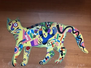 David Gerstein signierte ZWEISEITIGE POP ART Katze Metallkunst Serie # 83/250 - Bild 1 von 11