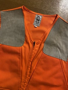 Vtg Bob Allen Upland Hunting Vest USA Leather Shoulder Pads Des Moines Iowa - Picture 1 of 12