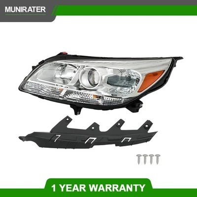 Headlight Assembly For Chevy Malibu 2013-2015 Headlamps Left/Driver Side Halogen Foto 1 de 4