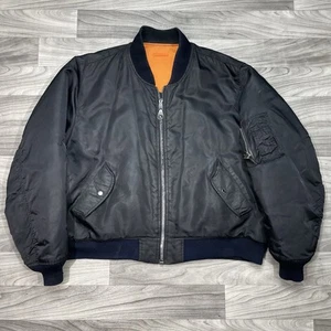 Vintage Spiewak & Sons MA-1 Bomber Jacket Men XXL Reversible Flyer Golden Fleece - Picture 1 of 10