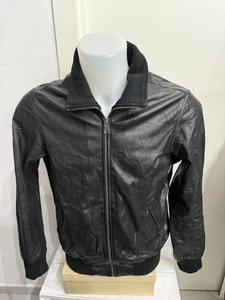 Giacca giubbino BOMBOOGIE da uomo pelle colore nero taglia M cod. AM459 - Imagen 1 de 9