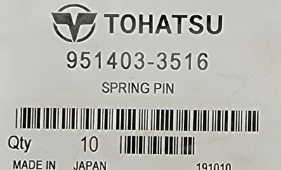 Tohatsu Spring Pin 9514033516M (Sold Each) - Image 1 of 2