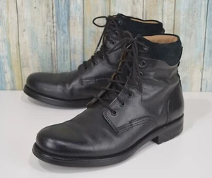 Aldo Herren Schwarz Schnürstiefel Kampfstiefel Größe 9 - Bild 1 von 12