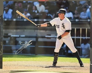 Jim Thome Signed 16x20 Photo White Sox Autograph HOF - Picture 1 of 2