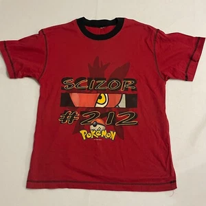 Camisa Pokemon Vintage Estampado Rojo Scizor Y2K Años 2000 Juvenil L - Imagen 1 de 7