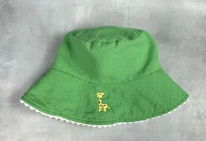 Pears And Bears Kids Size XS Toddler Green Terry Sun hat 100% Cotton 0049 - Picture 1 of 6