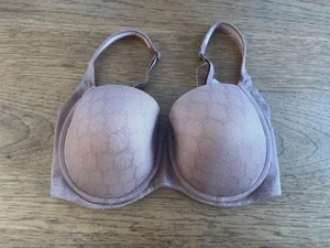 SOMA Intimates French Mauve 34D Stunning Support Geo Lace Full Coverage Bra - Picture 1 of 2