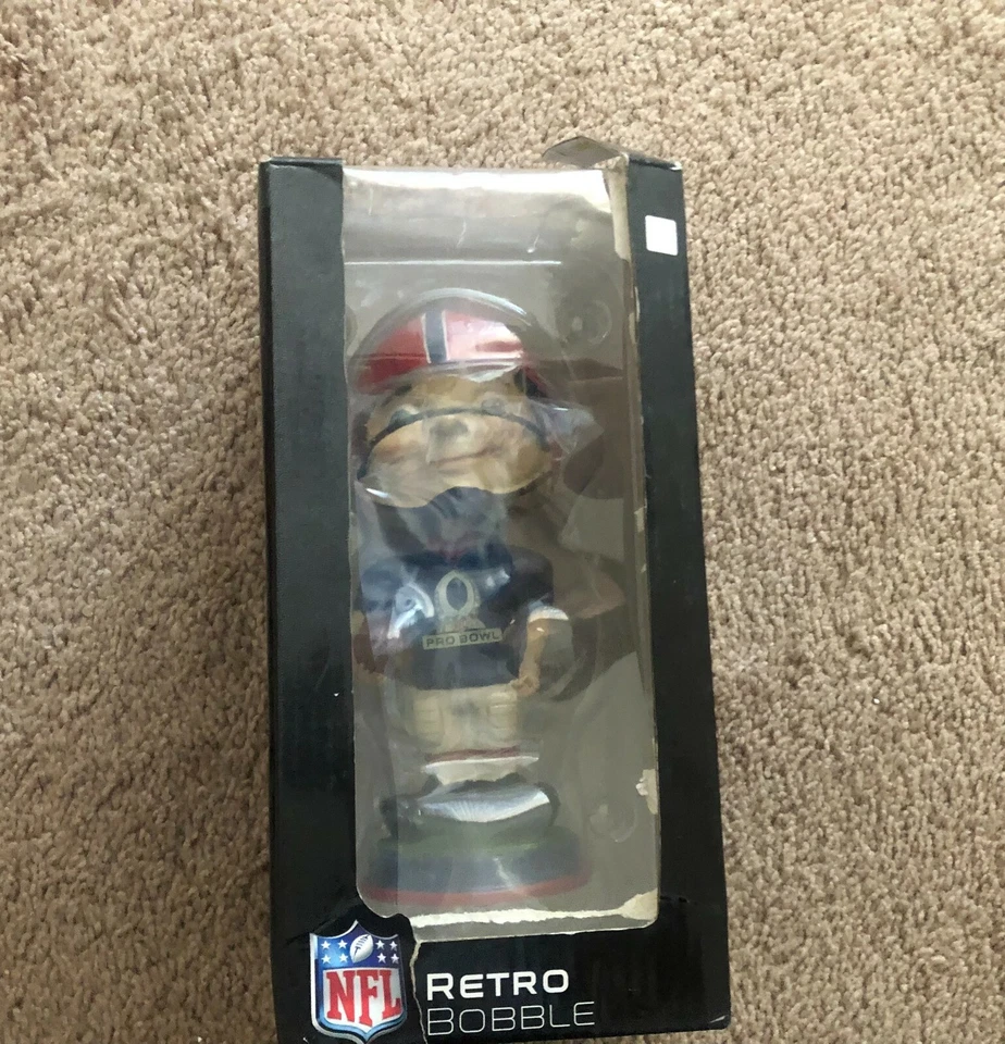 Pro-Bowl Retro Edición Limitada NFL Bobble Head Boy Face Fanatics Box Foto 1 de 3