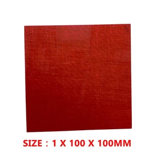Gloss Red Plaid Sheet Panel Plate High Hardness Anti-UV 1mm x 100mm x 100mm - Picture 1 of 1
