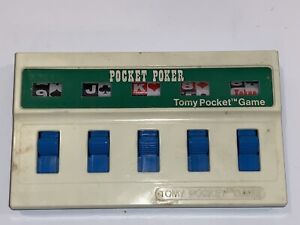 Tomy Pocket Vintage Game 1976 Pocket Poker Non Electronic Handheld Game