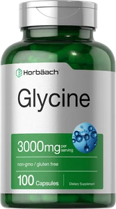 Glycine Capsules | 3000 mg | 100 Count | Non-GMO, Gluten Free | by Horbaach - Picture 1 of 7