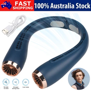Neck Fan Bladeless Hanging Air Cooler USB Rechargeable Portable Personal MINI - Picture 1 of 18