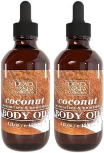 2 X 120ml Dead Sea Collection Coconut Body Oil-Moisturizes & Nourishes-Free Ship - Picture 1 of 6