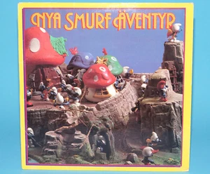 SMURFS LP VINYL RECORD NYA SMURF ÄVENTYR 1980 M RECORDS SWEDEN SCHLEICH - Bild 1 von 4