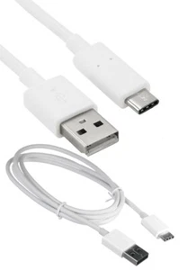 Cable de carga datos para movil Micro USB-C Tipo C 3.1 a USB 2.0 2 Metros Blanco - Imagen 1 de 1