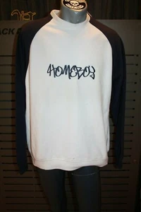 Homeboy Fleece Sweater BASIC new off-white Vintage Size M 2000s - Picture 1 of 5