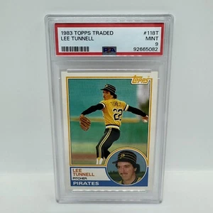 1983 Topps Traded Lee Tunnell RC #118T MLB Pittsburgh Pirates Graded PSA Mint 9 - Bild 1 von 2