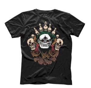 Buddhistische Gottheit Kunst /T-Shirt/ - schwarz - Bild 1 von 3