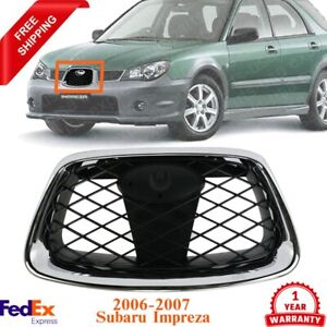 Front Grille Chrome Shell With Paintable Insert For 2006-2007 Subaru Impreza