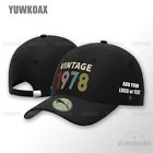 Vintage 1978 Prezent urodzinowy Czapka z daszkiem Unisex Tata Kapelusz Regulowane kapelusze zatrzaskowe