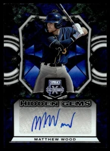 2023 PANINI ELITE EXTRA EDITION HIDDEN GEMS AUTO MATTHEW WOOD - Picture 1 of 2