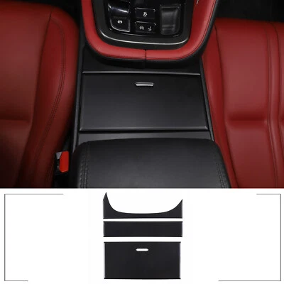 Cubierta de panel portavasos de agua negro mate apta para Jaguar F-TYPE 2013-2024 Foto 1 de 4