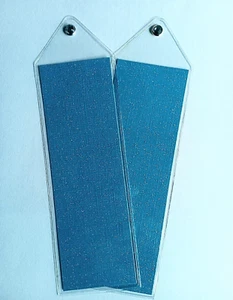 Blue Glitter Rhinestone Bookmarks w/ Bookmark Sleeves, Price Per Bookmark  - Picture 1 of 1
