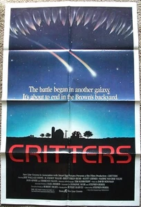 CRITTERS ~ Style B, New Line, Original 26" x 40" One Sheet, 1986 ~ MOVIE POSTER - Picture 1 of 3