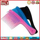Portable Black Wide Tooth Comb Plastic Heat-resistant Brush Hair Styling Tool