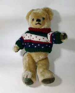Harrods Christmas Merrythought Teddy Bear - Picture 1 of 9