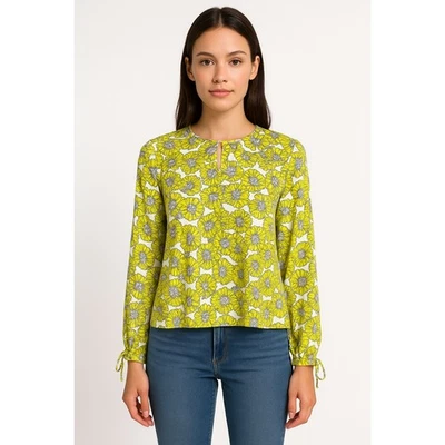 Blusa Floral Robert Rodriguez Con Brazo Abierto Estilo S Foto 1 de 4