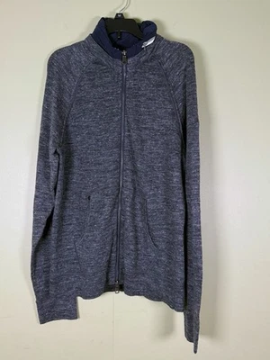 Blue Buffalo David Bitton Gray/blue  Sweater Mens M Gray Linen Wool Hidden Hood - Image 1 of 4