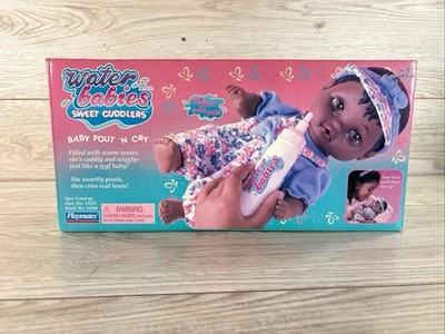 Water Babies Doll Sweet Cuddlers Baby Pout N Cry African American Black OPEN BOX - Image 1 of 4