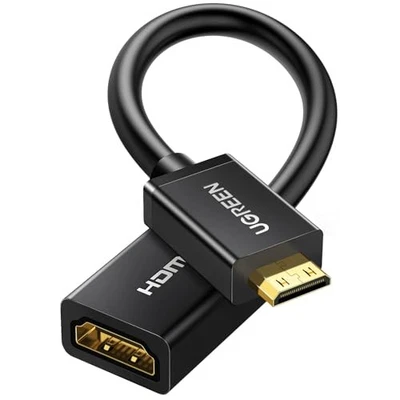 UGREEN Mini HDMI to HDMI Converter Adapter High-Speed ​​Mini Male to Female HDMI - Image 1 of 4