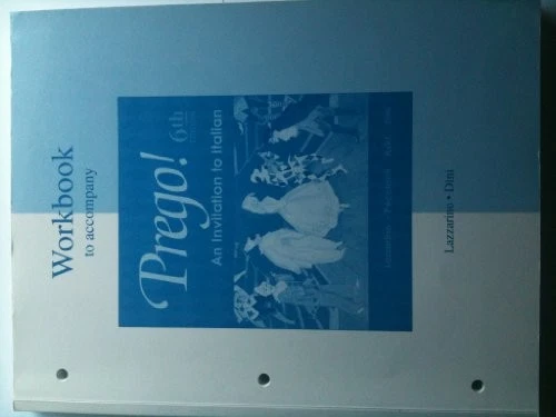 PREGO! AN INVITATION TO ITALIAN (WORKBOOK) By Graziana Lazzarino & Andrea Dini - Image 1 of 1